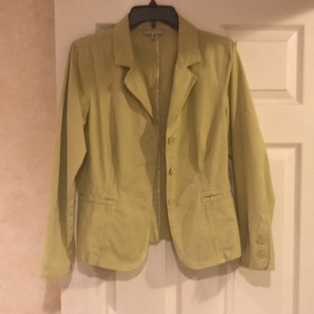 CAbi Light Green Blazer Jacket